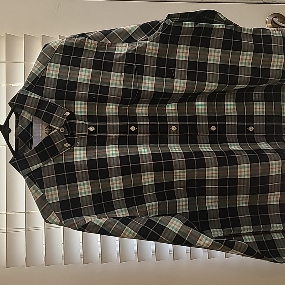 Dockers long sleeve plaid collar shirt